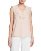 Ruffle Chiffon Blouse