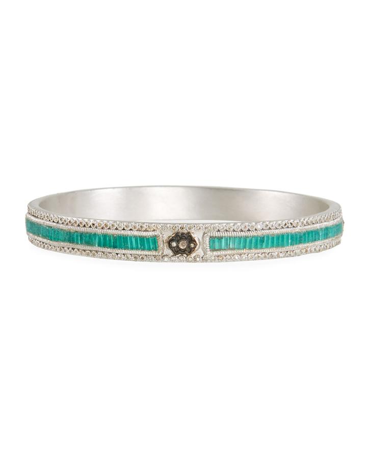 New World Midnight Scroll Mosaic Bracelet W/ Diamonds