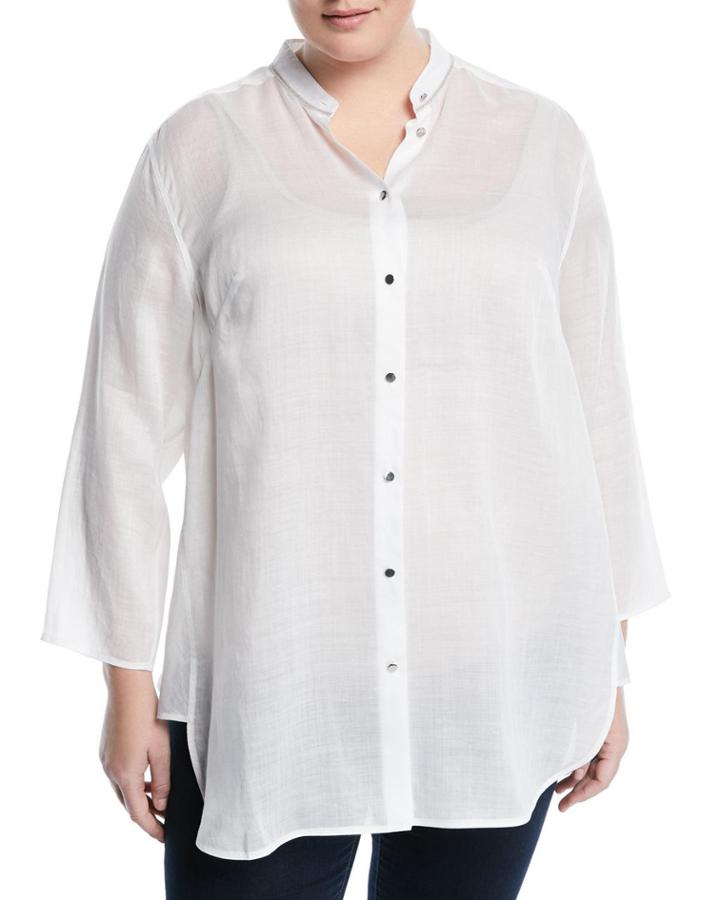 Esther Button-front Tunic,