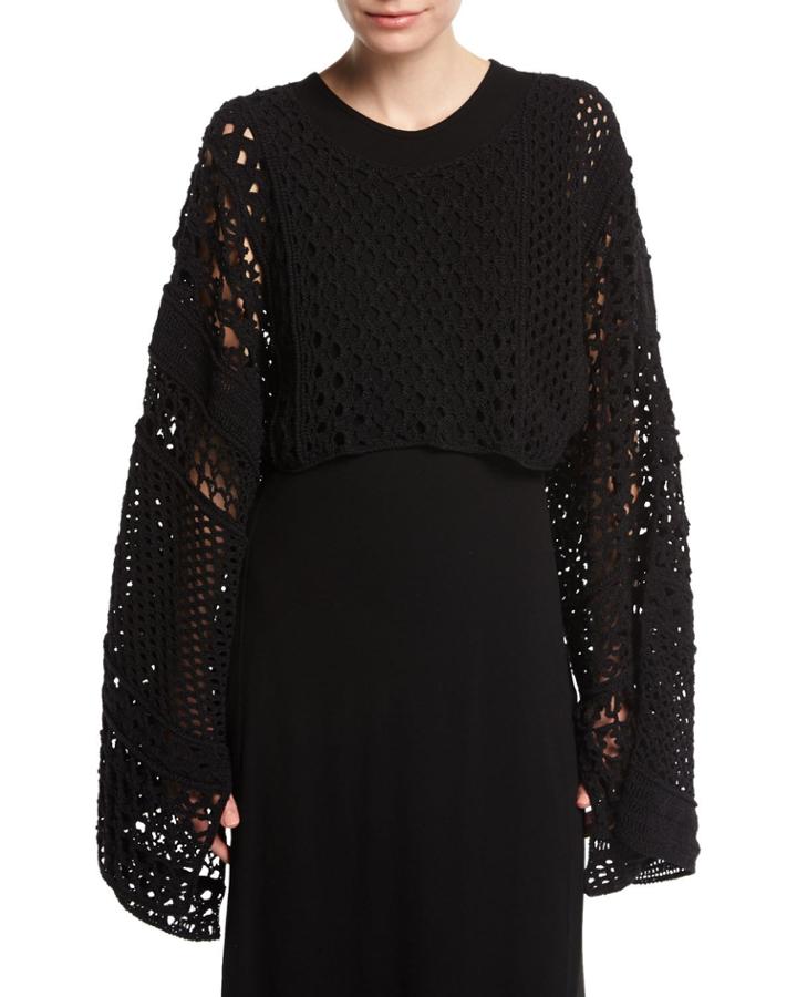 Cropped Patchwork Crochet