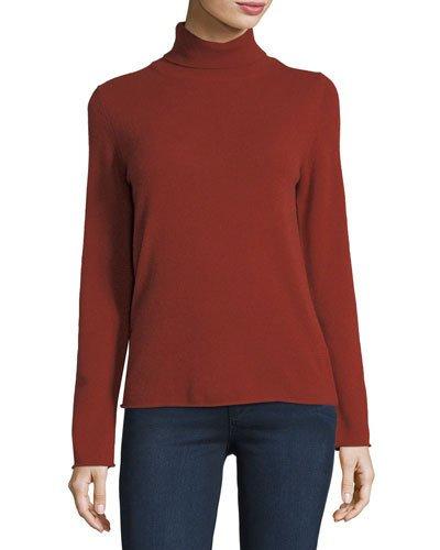 Cashmere Turtleneck Sweater, Orange