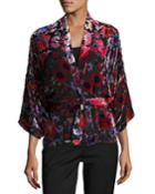 Dulce Velvet Burnout Kimono Topper