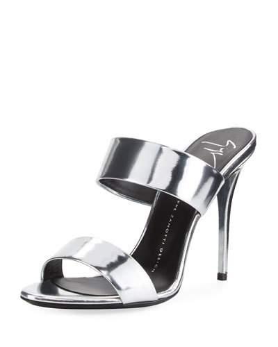 Metallic Slide High-heel