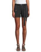 Grommet-trim Tie Waist