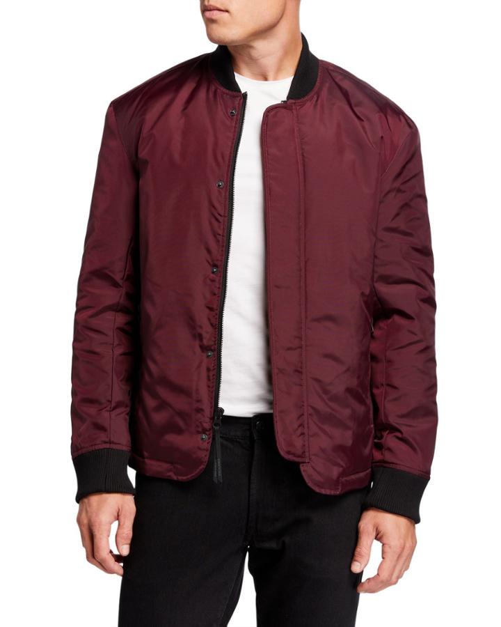 Men's New Nylon Bomber Jacket