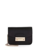 Julia Mini Leather Crossbody Bag, Onyx