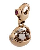 18k Rose Gold Basket Of Flowers Charm