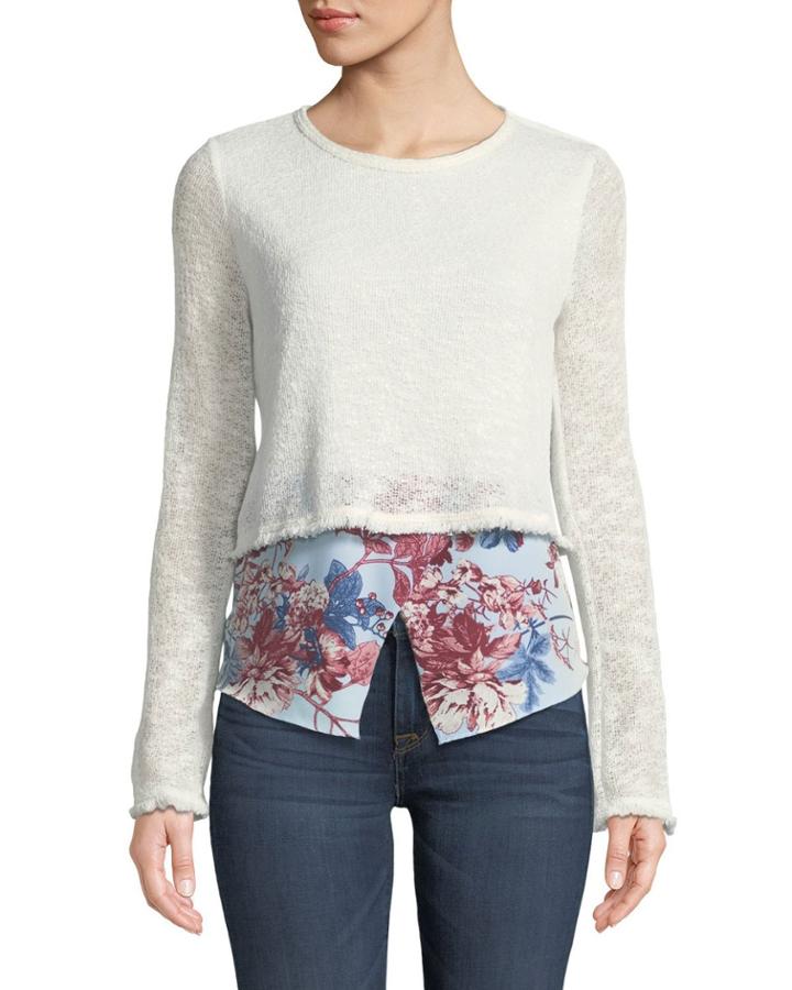 Floral-hem Twofer