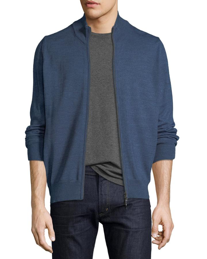 Men's Full Zip Long-sleeve Cardigan