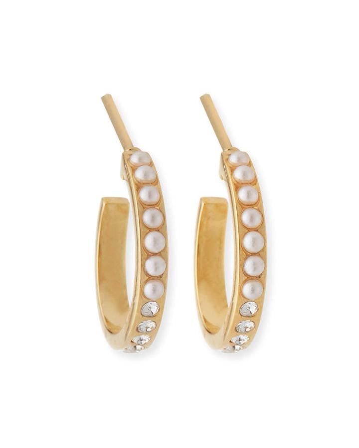 Emi Pearly Hoop Earrings