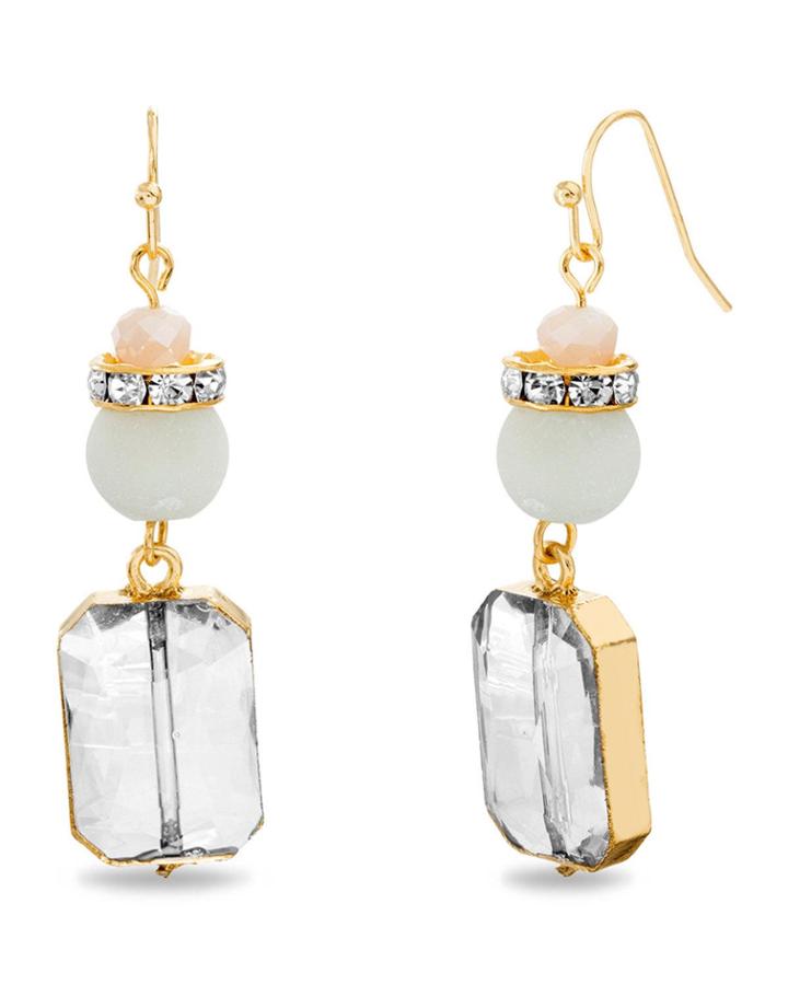 Faceted Drop Earrings