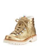 Margherita Metallic Fur-lined Boot