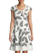 Foliage Print Cotton-blend Cap