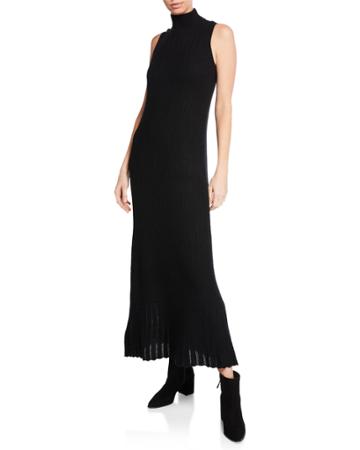 Pointelle Cashmere Maxi Novelty Dress
