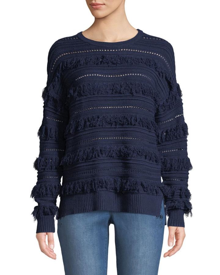 Long-sleeve Novelty Fringe