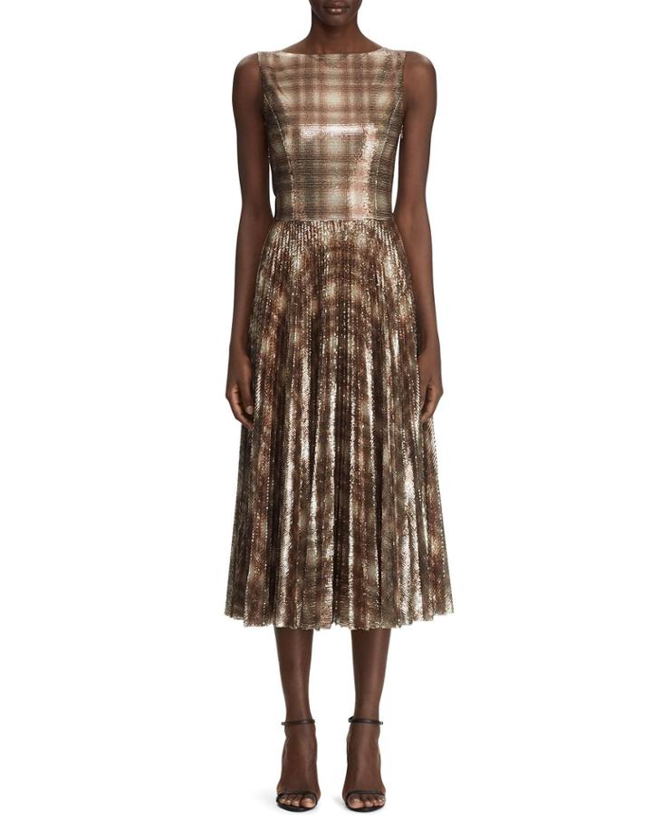 Arwen Embellished Plaid Dress