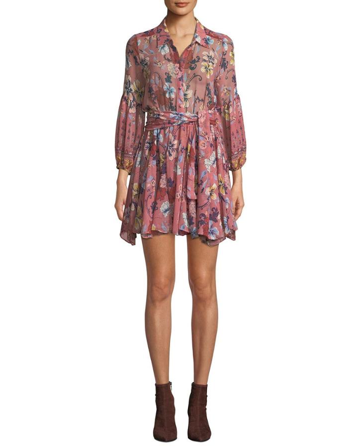 Serina Floral Button-front