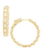Fantasy Hoop Yellow Gold Diamond Earrings,