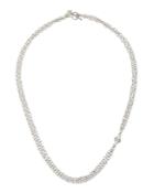 Double-strand Chain Necklace With Champagne Diamond