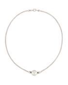 14k White Gold Integrated Pearl Necklace