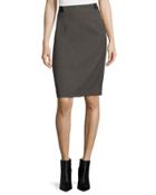 Textured Twill Slim Pencil