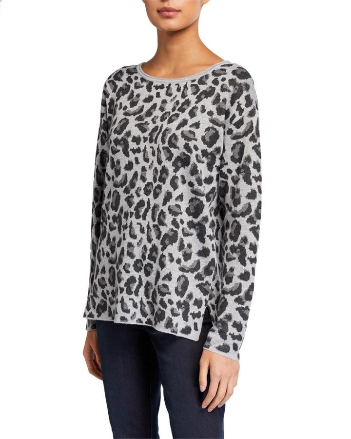 Animal-print Jacquard Tunic