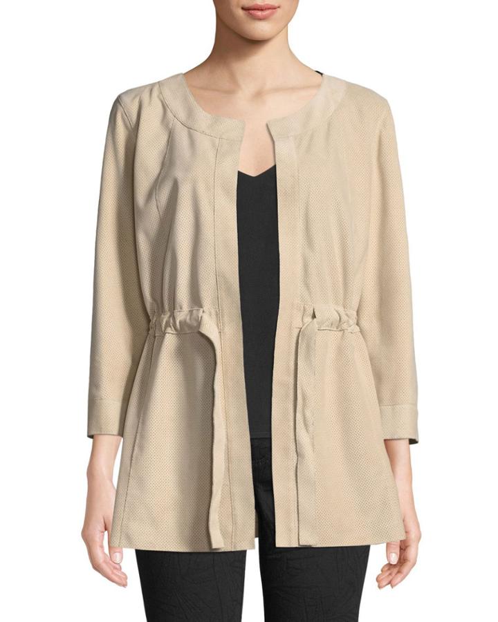 3/4-sleeve Jonas Perforated Topper