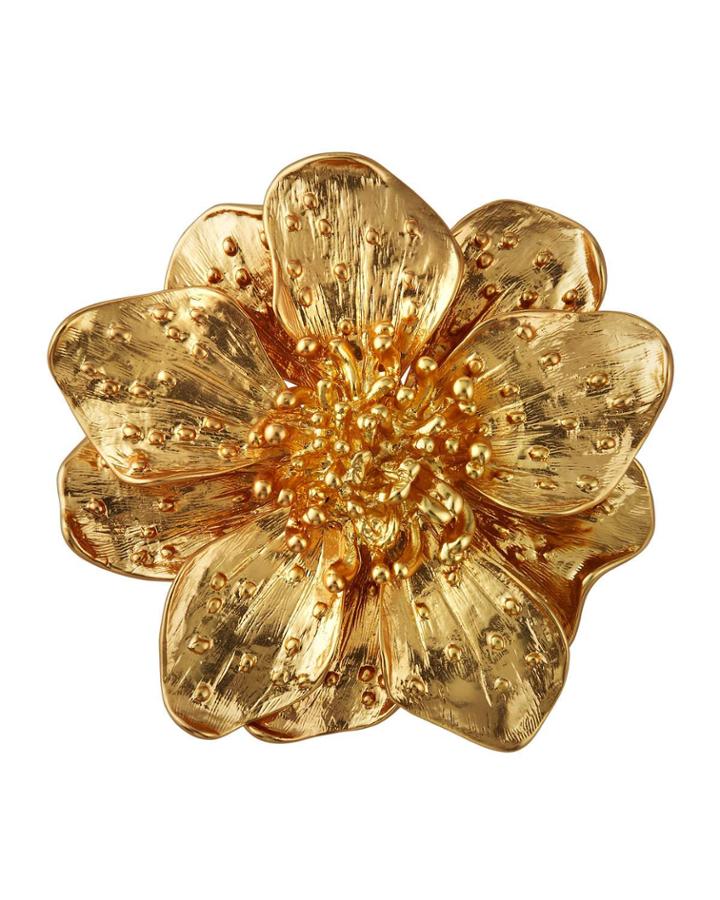 Satin Dogwood Flower Pin