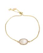 Gold-plated Opal Cubic Zirconia Bracelet