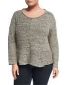 Twisted Silk-knit Ballet Top,