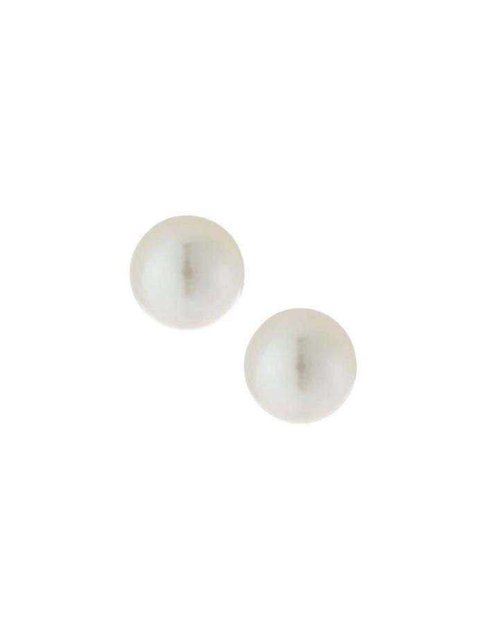 14k White Gold South Sea Pearl Earrings