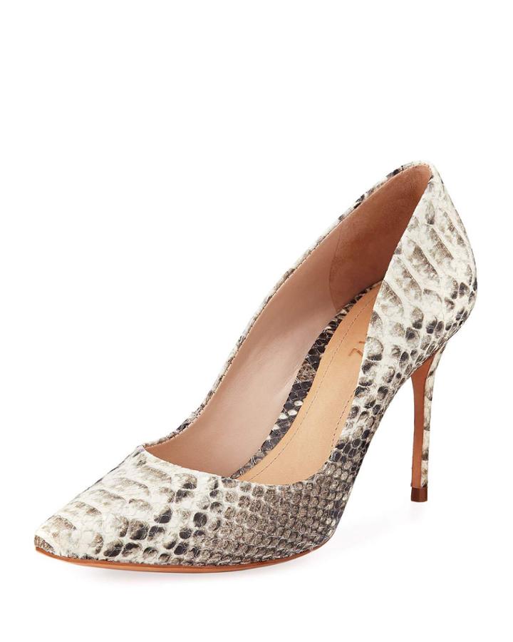 Rosie Snake-print Pointed Pump