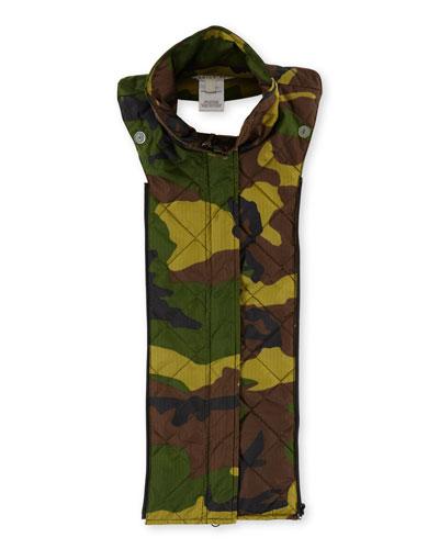 Kuma Quilted Camo Bomber Dickey, Army Green