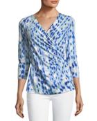 Water Lane Faux-wrap Top