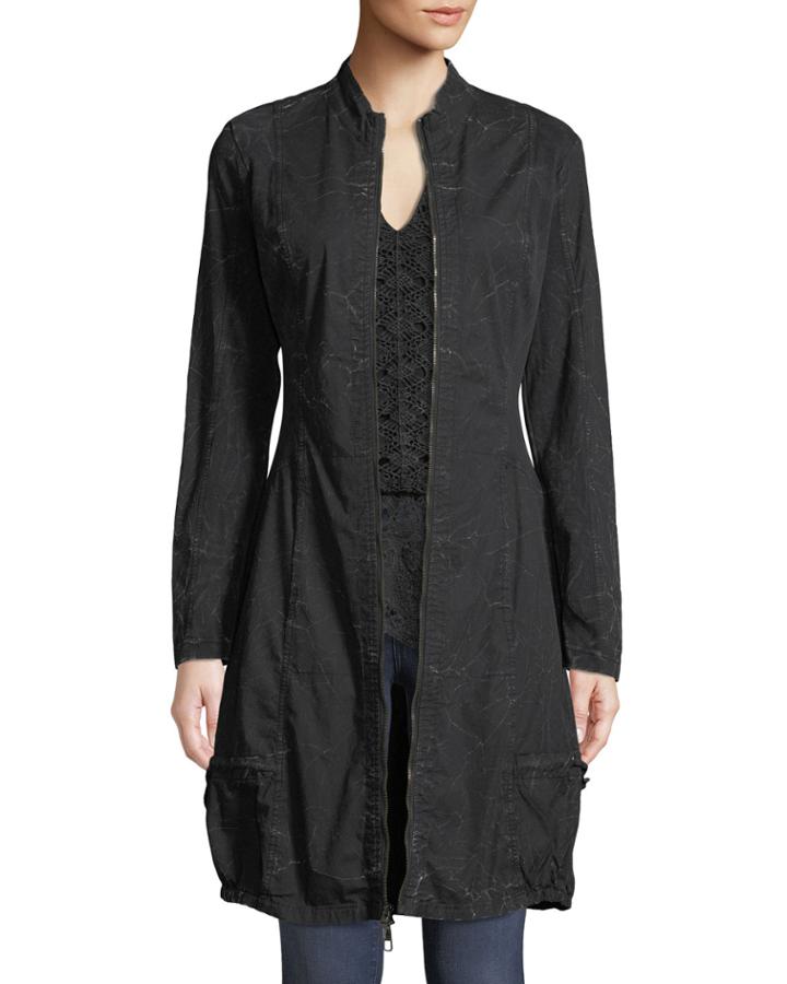 Winifred Zip-front Poplin Jacket
