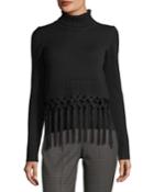 Tassel-trim Cashmere Turtleneck