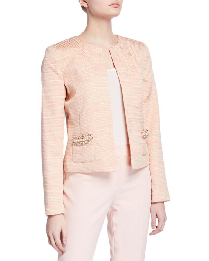 Boucle Pearl Patch Pocket Jacket