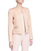 Boucle Pearl Patch Pocket Jacket