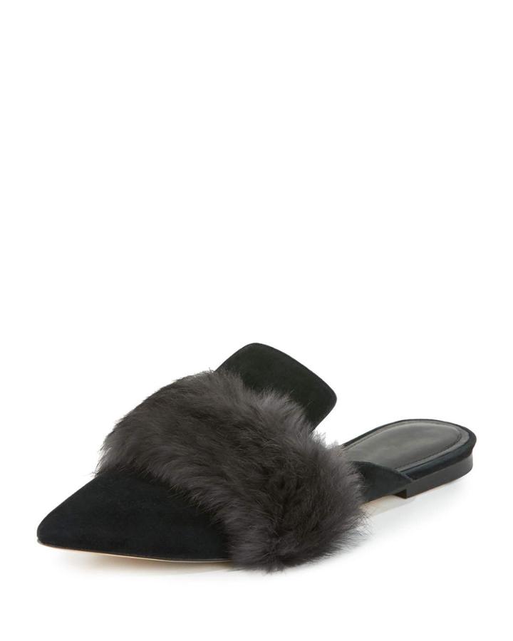 Dawn Suede Fur-strap