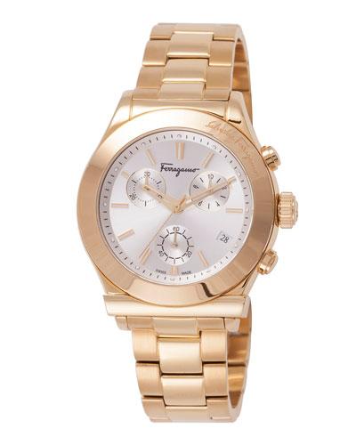 40.5mm 1898 Men's Chronograph Bracelet Watch, Gold/silver