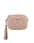 Mia Sauvage Quilted Logo Zip Crossbody Bag