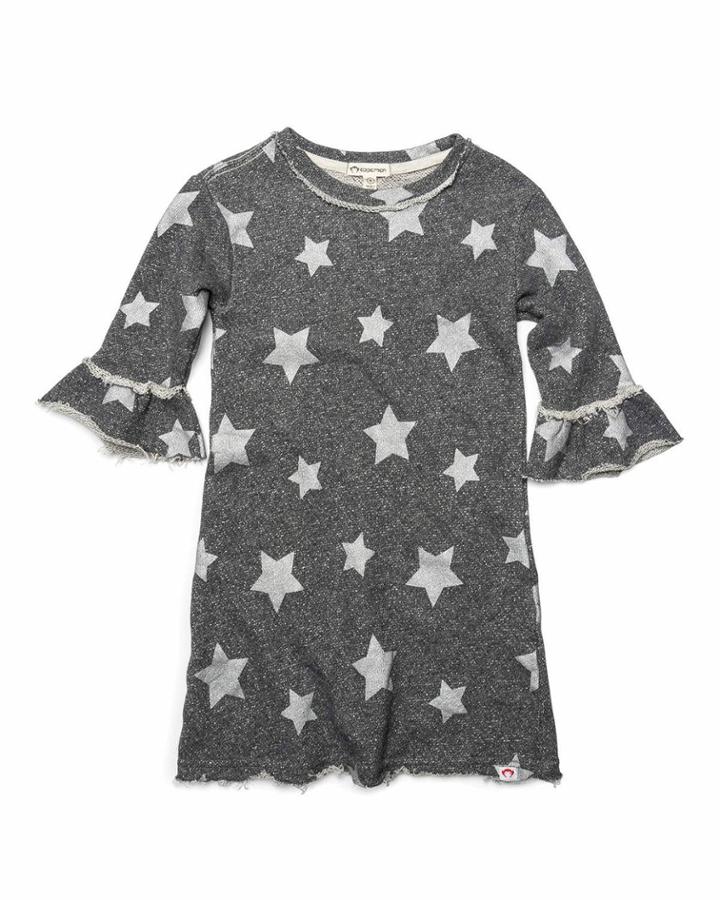 Kathleen Metallic Star Print Dress,
