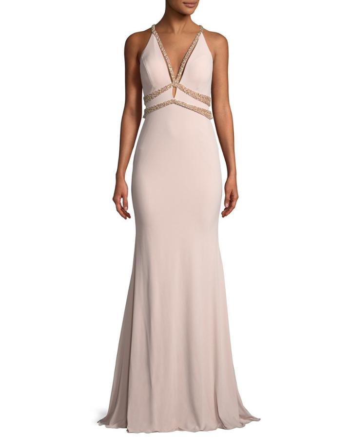 Sleeveless Jersey Beaded