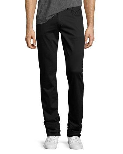 718 Slim-fit Stretch-cotton Pants, Black