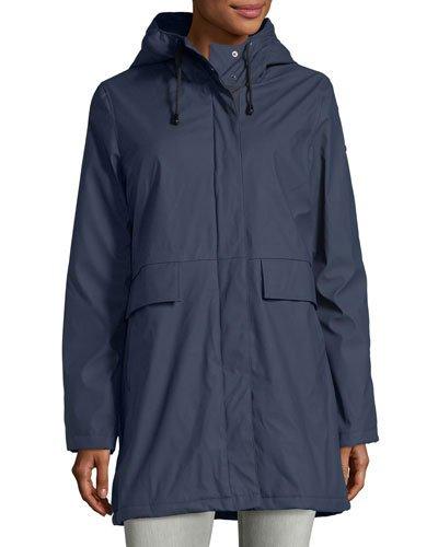 Hooded Zip-front Raincoat