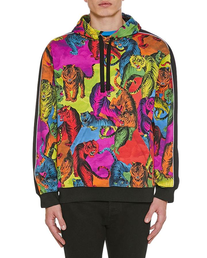 Men's Multi-tiger Pullover Hoodie