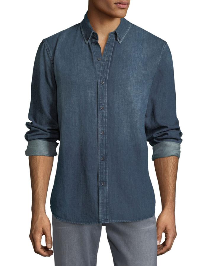 Men's Jimmy Long-sleeve Woven Denim