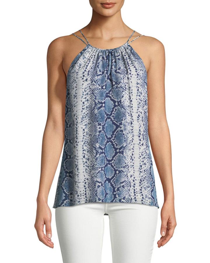 Sleeveless Snake-print