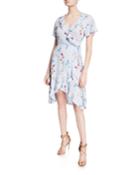 Floral-print Asymmetric Wrap Dress