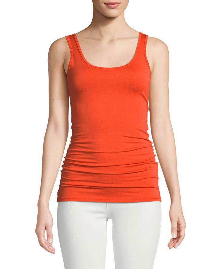 Long Fitted Jersey Tank